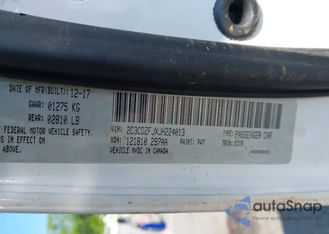 2018 Dodge Challenger R/T 392 из США, поврежденный, VIN 2C3CDZFJXJH224013